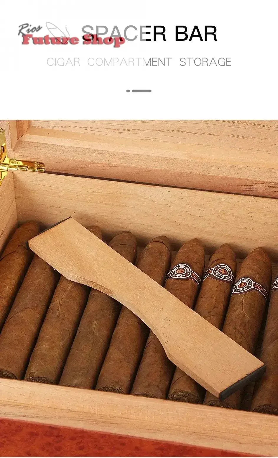 Cohiba Cedar Wood Travel Humidor - Rios Future Shop