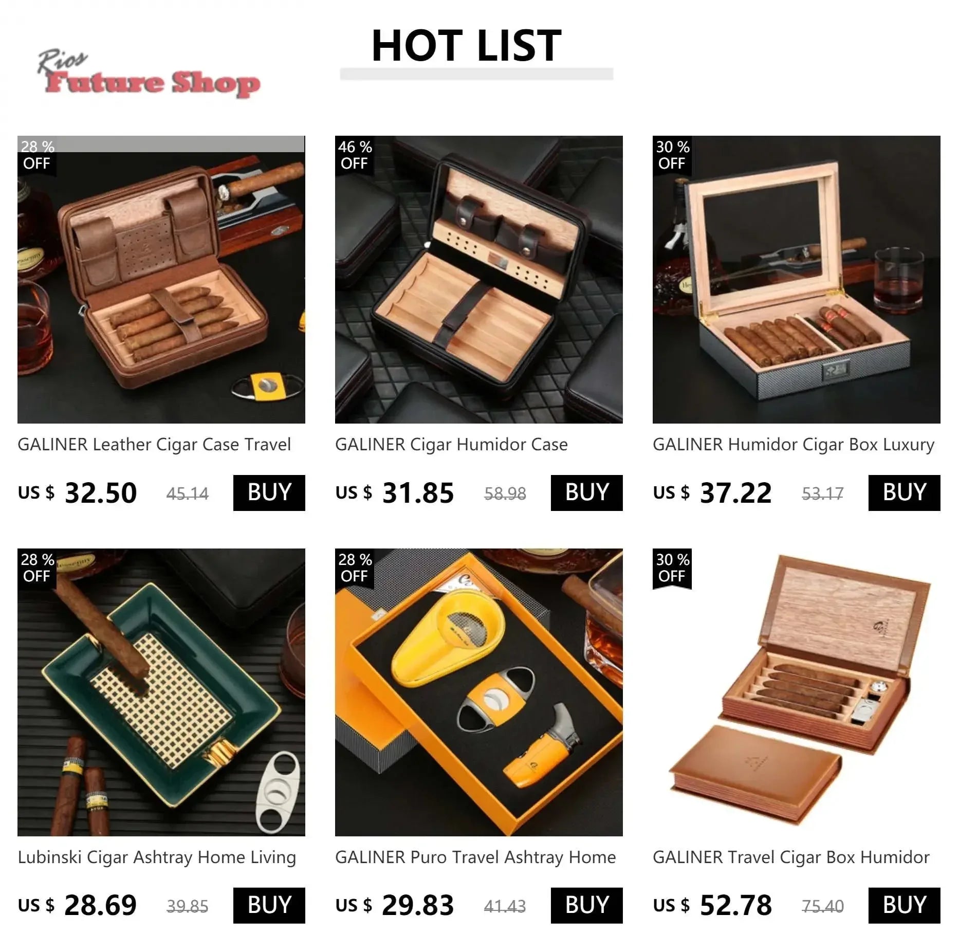 Cohiba Cedar Wood Travel Humidor - Rios Future Shop