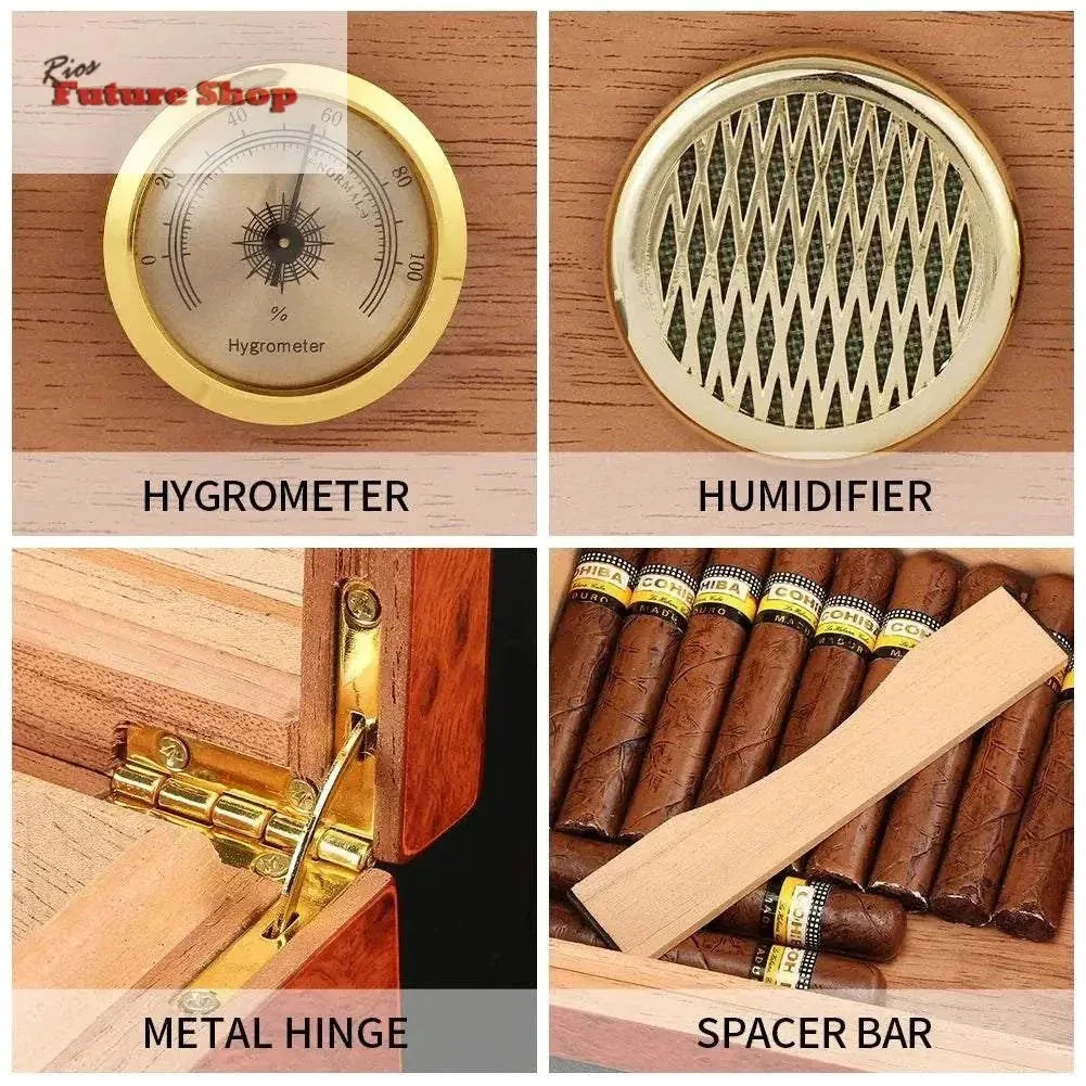 Cohiba Cedar Wood Travel Humidor - Rios Future Shop