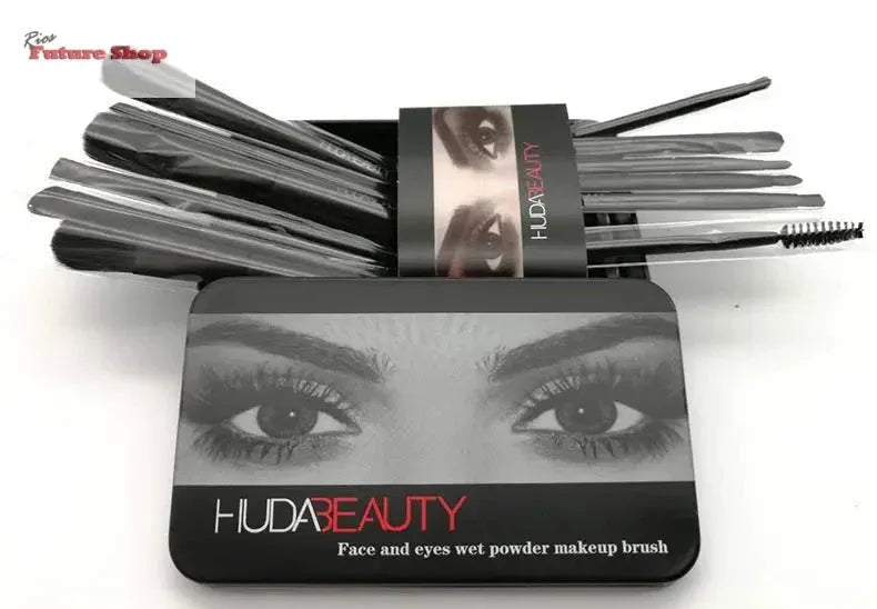 Conjunto de 12 pincéis de maquiagem - Rios Future Shop