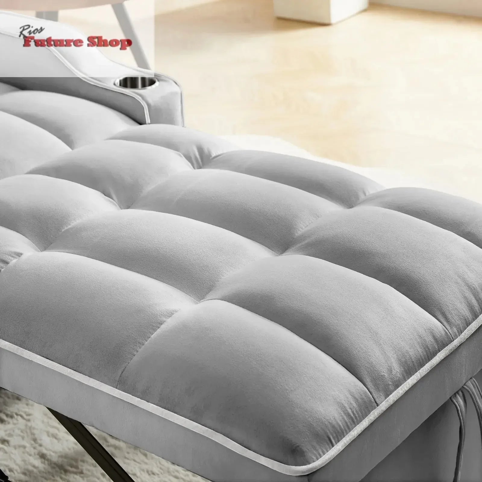 Convertible Sleeper Chair Sofa Bed Adjustable Pull Out Sleeper Chair Bed Multi-Pockets Folding Sofa - Rios Future Shop