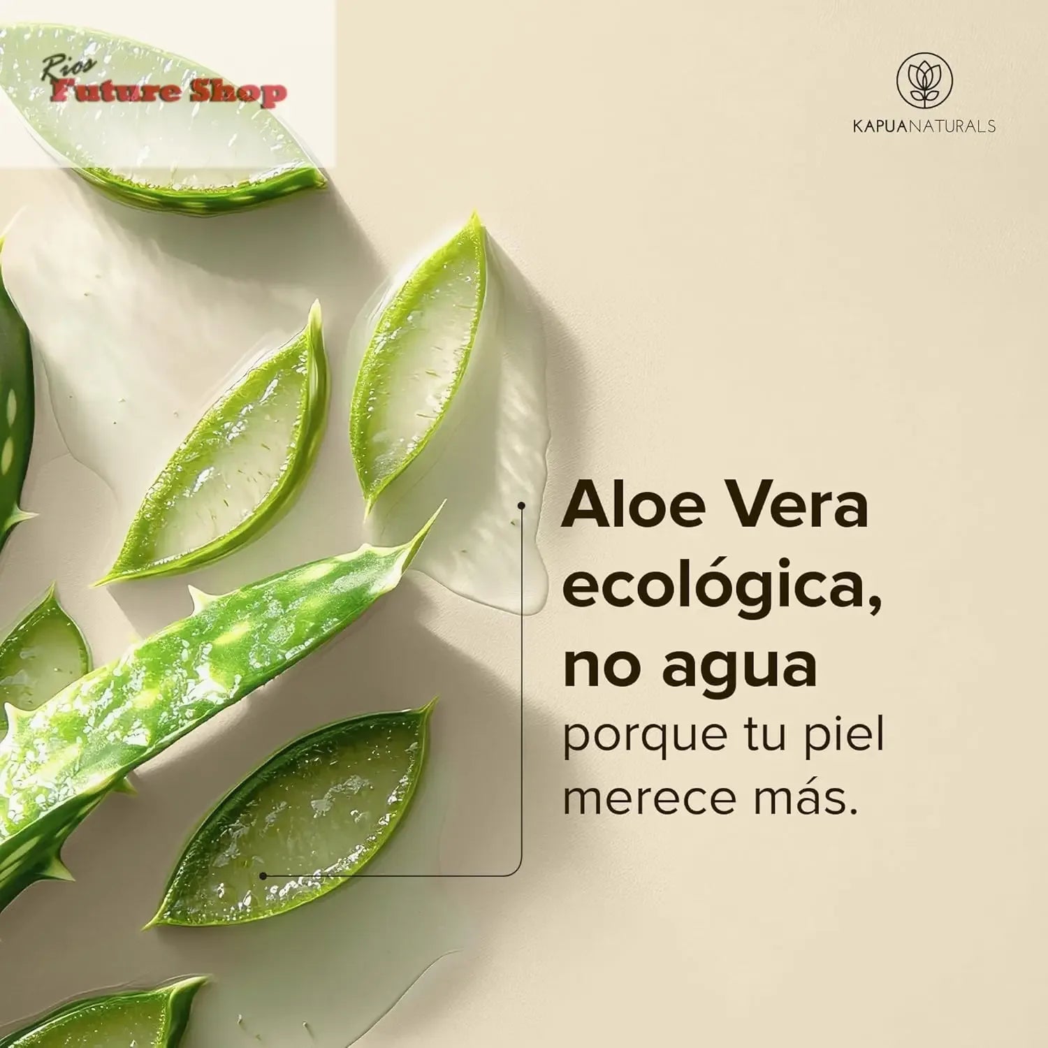 Crema Facial de Acido Hialuronico • 100ml • Crema Hidratante Facial • ORGÁNICA & VEGANO • Cosmética natural y sostenible • con Aloe Vera •Crema hidratante antiedad para hombres y mujeres - Rios Future Shop