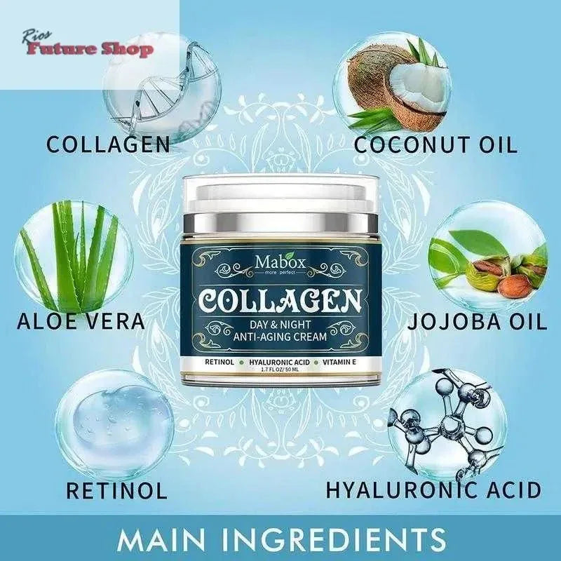 Creme facial hidratante de colagénio - Rios Future Shop