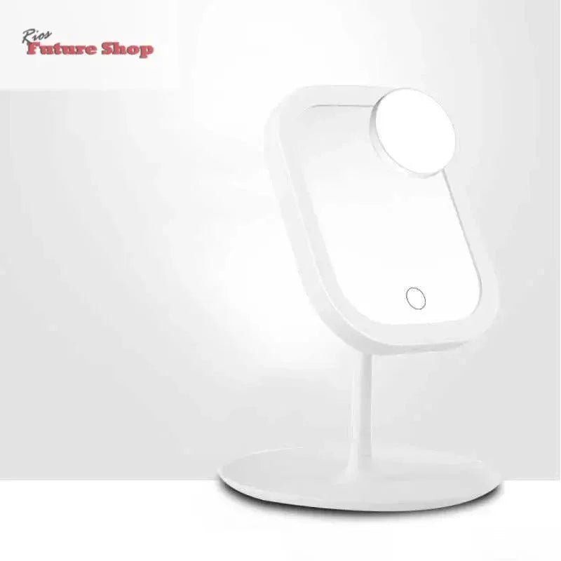 Desktop Mirror Dressing Mirror With Light Bulb Fill Light Beauty Makeup - Rios Future Shop