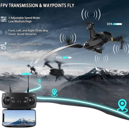 Drone 4K Cam + Pack Case - Rios Future Shop