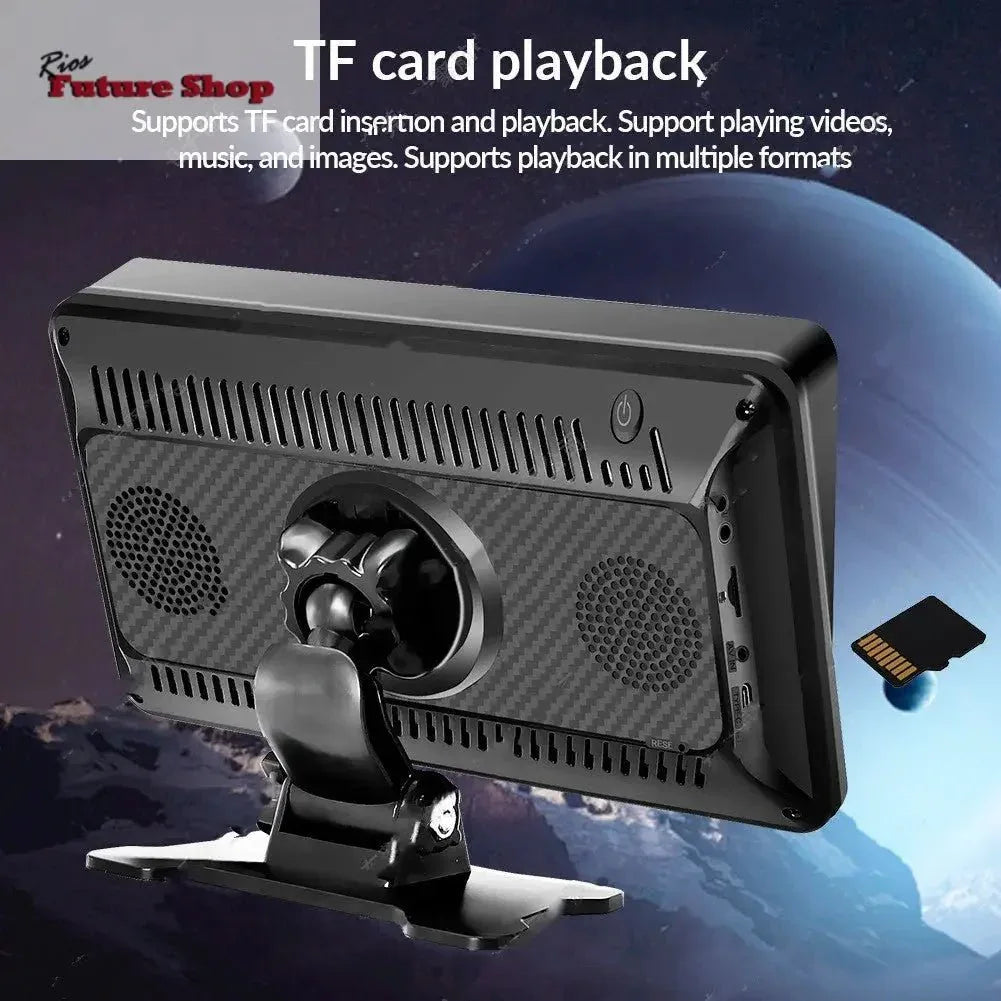 Ecrã 7" carro portátil PND MP5 player sem fio Carplay - Rios Future Shop