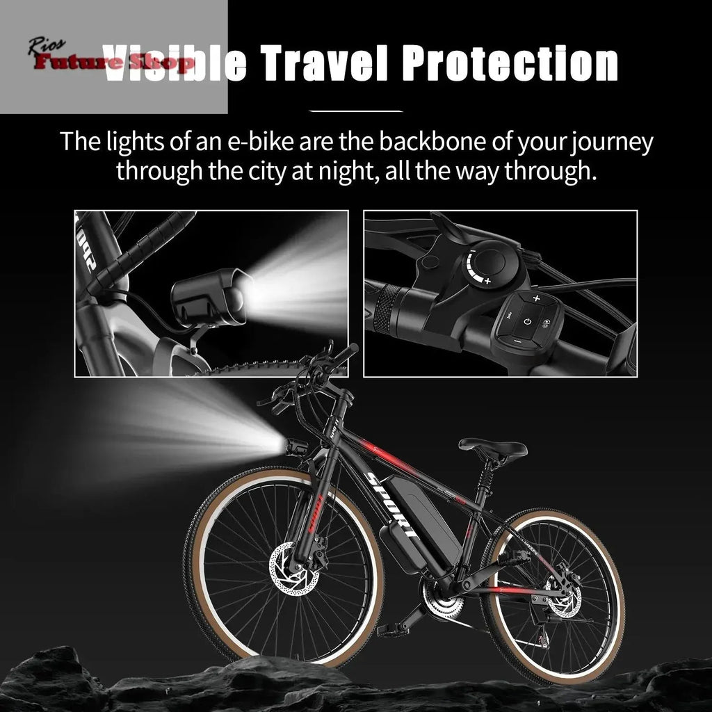 Electric Bike For Adults, 500W Motor,le Battery, 26in Tires E Bikes For Adults - Rios Future Shop