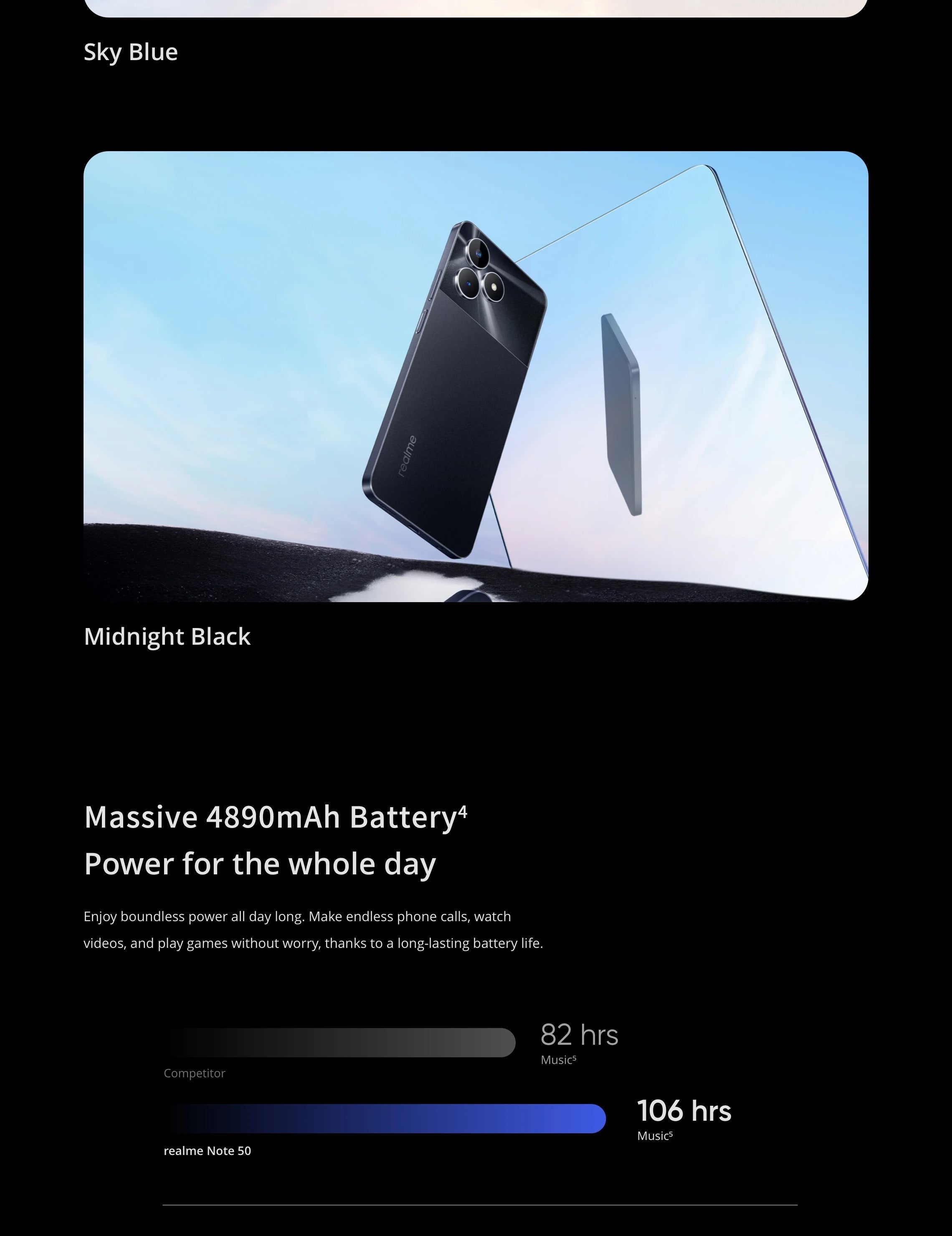 Realme Note 50 4G Mobile Phone 3+64GB