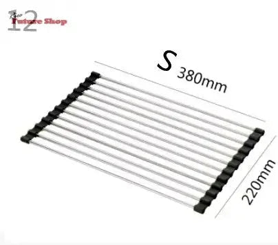 Folding Kitchen Drain Sink Rack Stainless Steel - Rios Future Shop