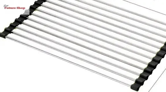 Folding Kitchen Drain Sink Rack Stainless Steel - Rios Future Shop