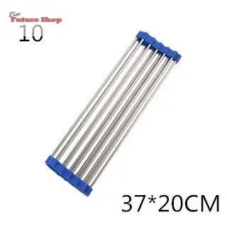 Folding Kitchen Drain Sink Rack Stainless Steel - Rios Future Shop