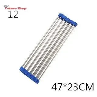 Folding Kitchen Drain Sink Rack Stainless Steel - Rios Future Shop