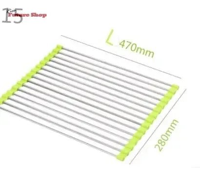 Folding Kitchen Drain Sink Rack Stainless Steel - Rios Future Shop