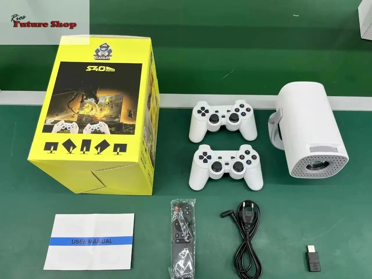 Game hot projector MAX300 portable 4k high-definition smooth with wireless controller - Rios Future Shop