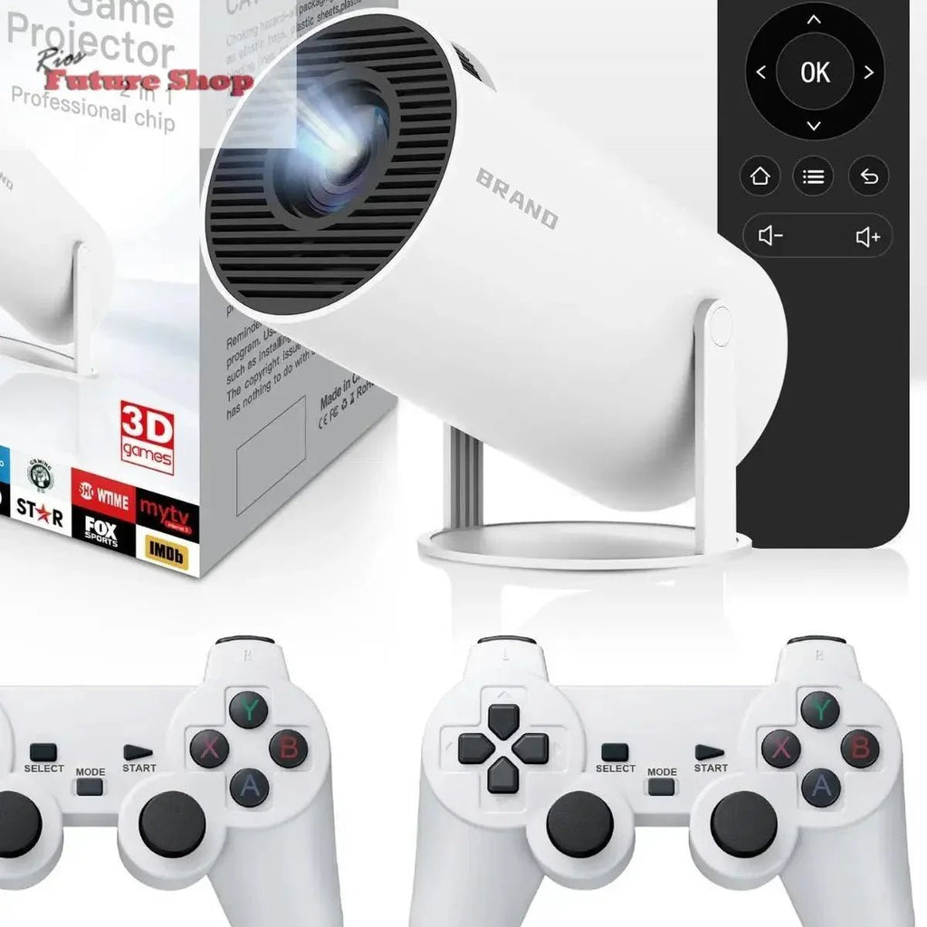 Game hot projector MAX300 portable 4k high-definition smooth with wireless controller - Rios Future Shop