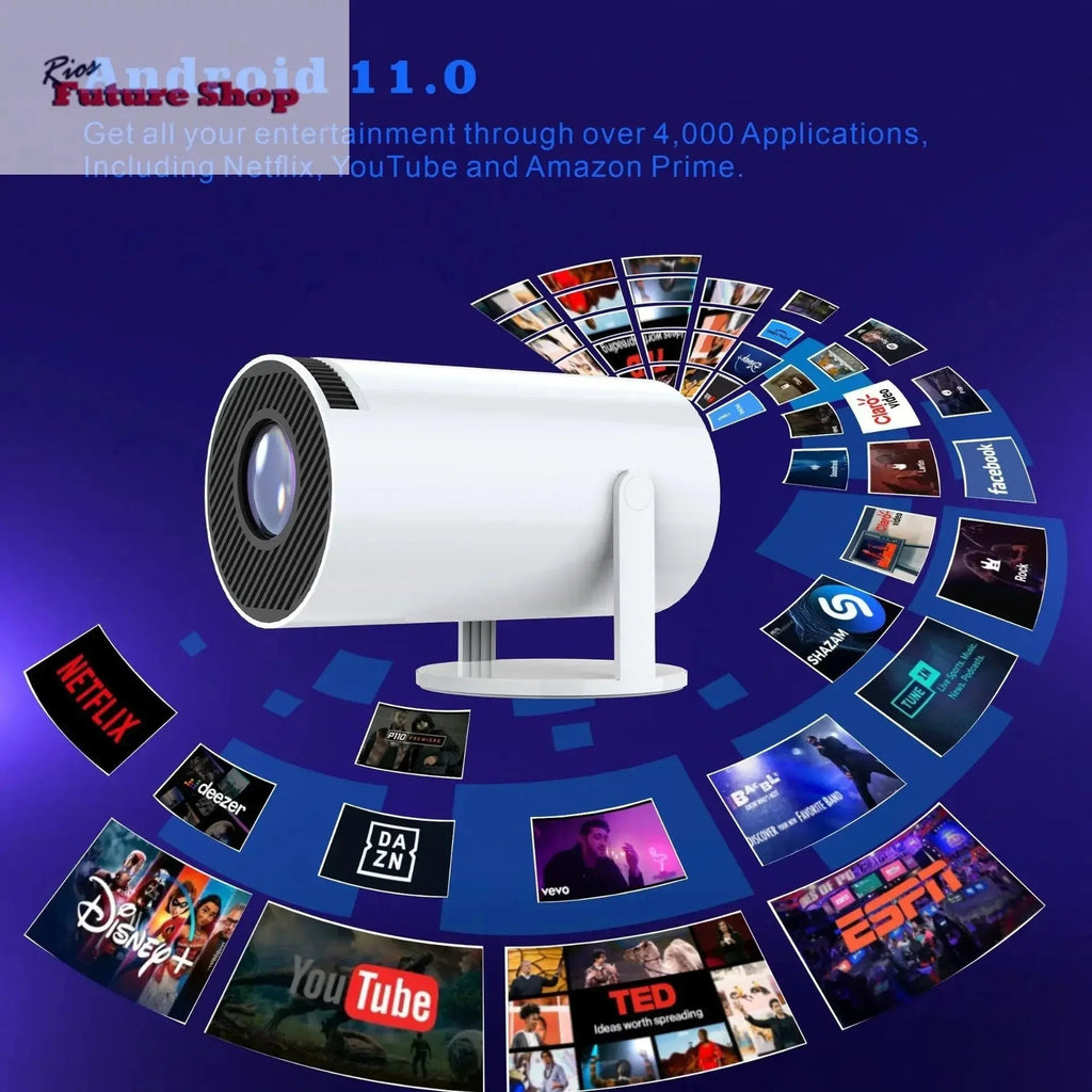 Game hot projector MAX300 portable 4k high-definition smooth with wireless controller - Rios Future Shop