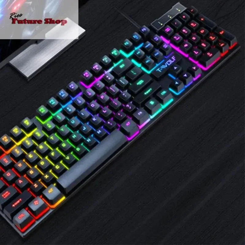 Gaming Usb Luminous Wired Keyboard Floating Manipulator - Rios Future Shop