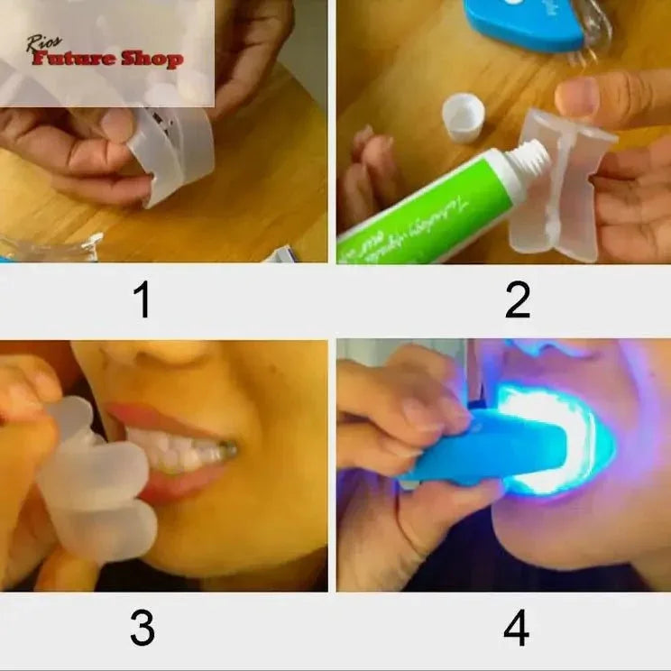Gel Oral Dentes Clareamento Dental Clareador Clareamento Dental LED - Rios Future Shop
