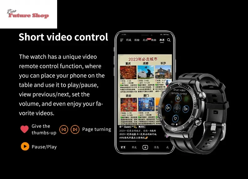 GS ultimate full touch screen smartwatch - Rios Future Shop