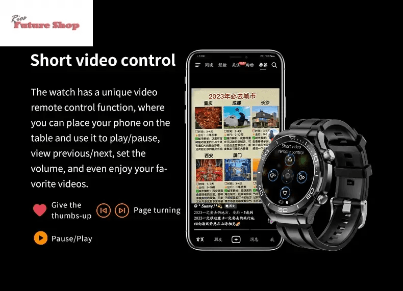 GS ultimate full touch screen smartwatch - Rios Future Shop