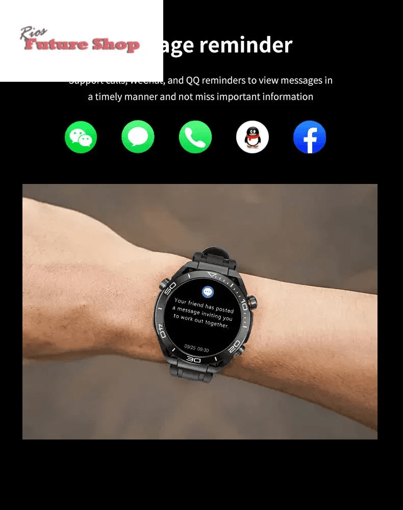 GS ultimate full touch screen smartwatch - Rios Future Shop