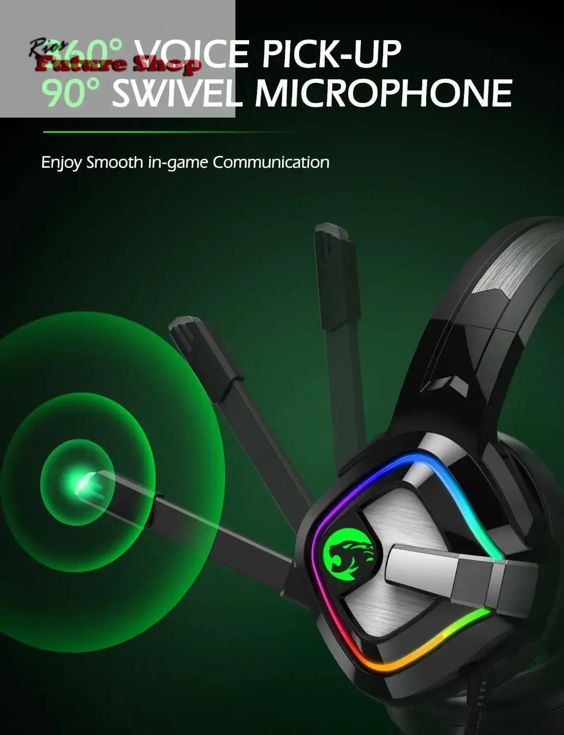 Headset Gaming A66 -Mic e Noise Canceling - Rios Future Shop