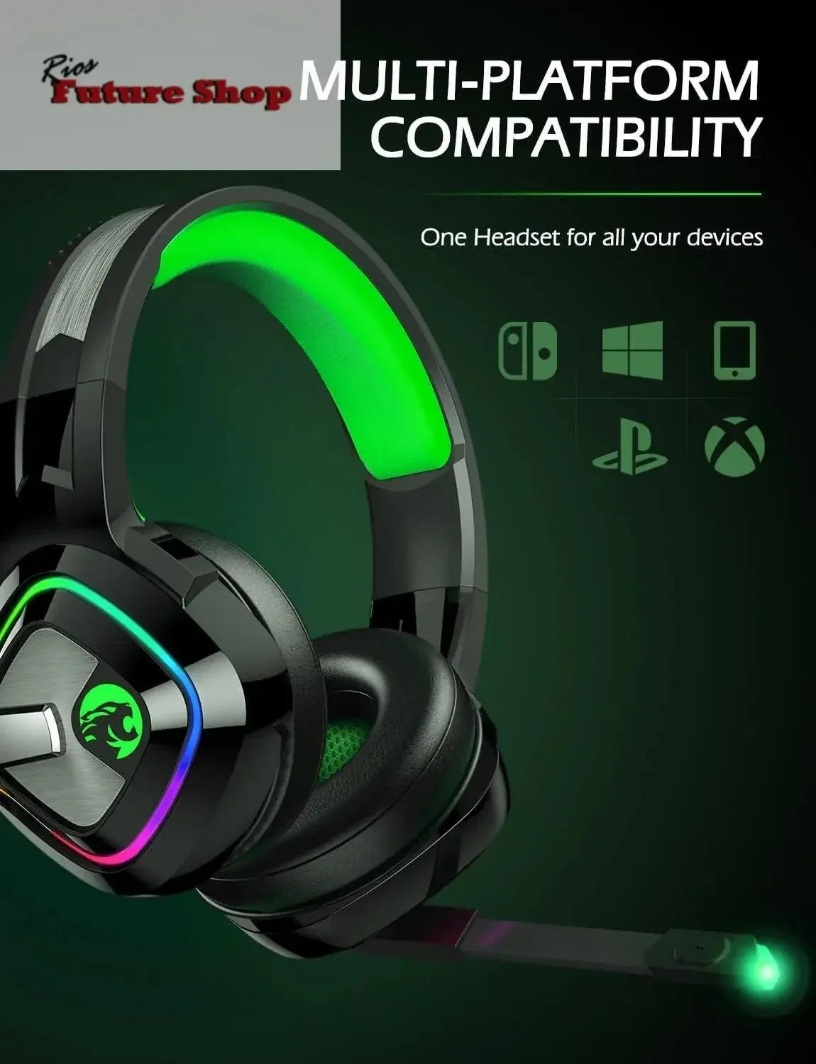 Headset Gaming A66 -Mic e Noise Canceling - Rios Future Shop