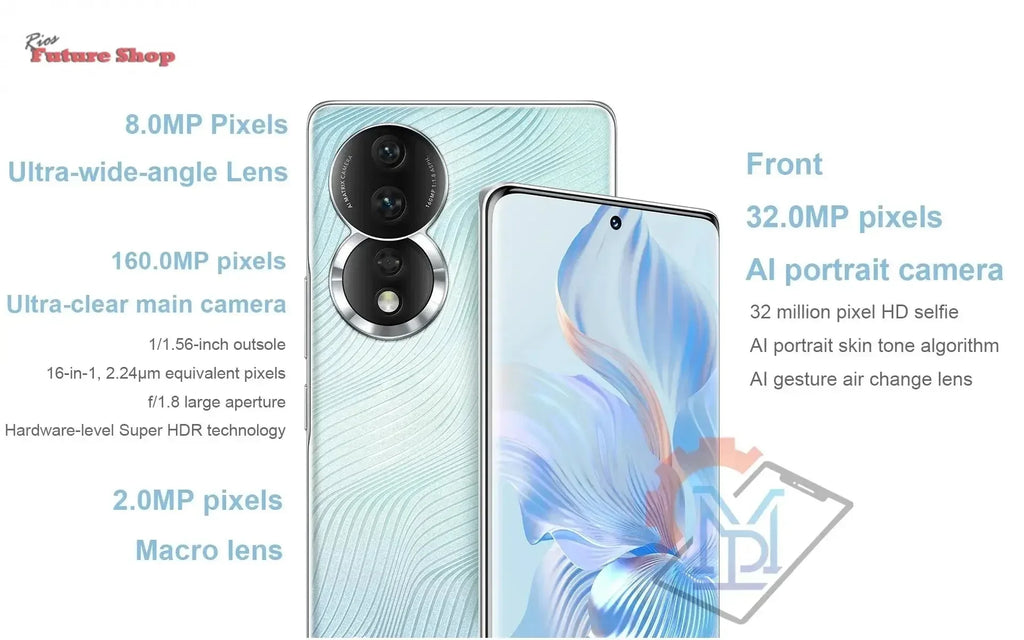 HONOR 80 5G CPU Snapdragon 782G Octa-Core Smartphon 6.67 Inches 120Hz Scrren Magic UI 7 Bettery 4800 NFC Used Smartphone - Rios Future Shop