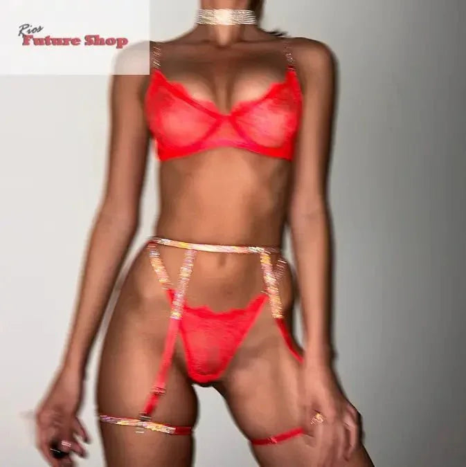 Hot Drill Ribbon Sexy Lingerie - Rios Future Shop