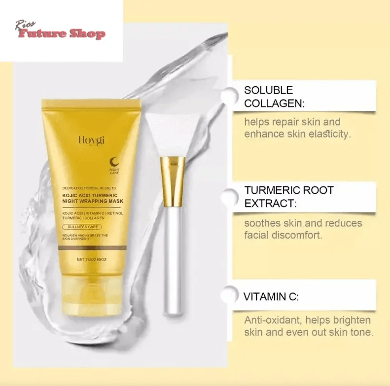 Hoygi Mascarilla Envolvente de Noche 75g – Regenera, Ilumina y Rejuvenece Mientras Duermes - Rios Future Shop