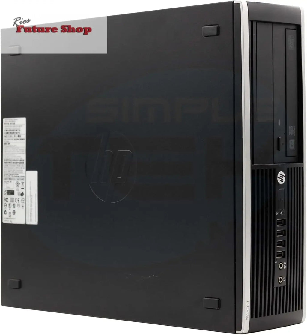 HP Computador de mesa Compaq 8300 SFF Core i5 até 3,60 GHz Windows 11 Pro 16 GB SSD 240 GB | DisplayPort VGA série RS232 computador fixo em casa escritório recondicionado - Rios Future Shop