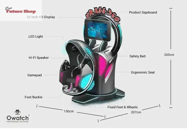 Indoor VR Entertainment Virtual Reality Motion Ride - Rios Future Shop