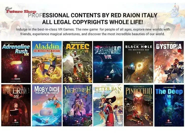 Indoor VR Entertainment Virtual Reality Motion Ride - Rios Future Shop