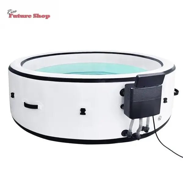 Inflatable Hot Tub, Portable Spa Pool, Outdoor Spa Center That Can Accommodate 4-6 People, With Lid And 6 Colored Light Beads - Rios Future Shop