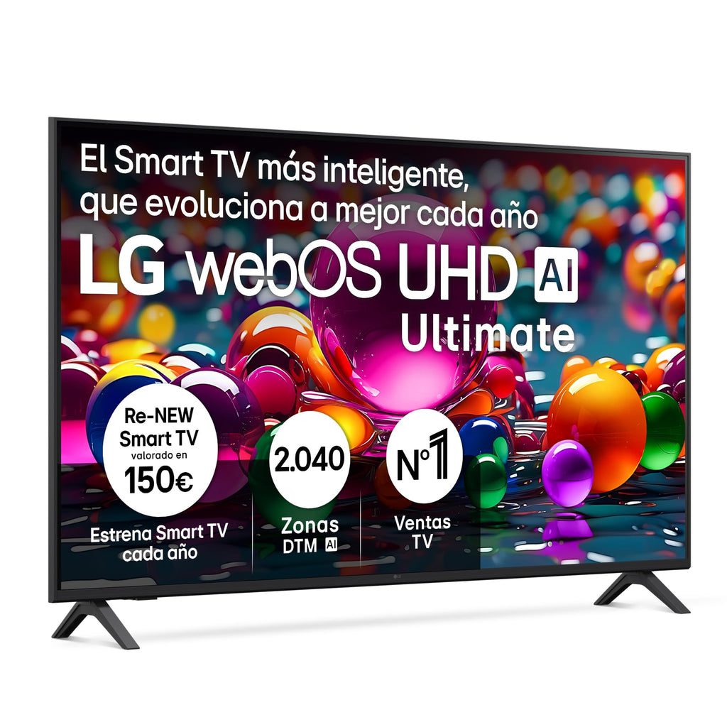 LG 55UA73006LA - TV 55", UHD 4K, WebOS 25, Ultimate IA, HDR10 Pro, Super Upscaling, Dolby Digital Plus, Google Assistant, Black