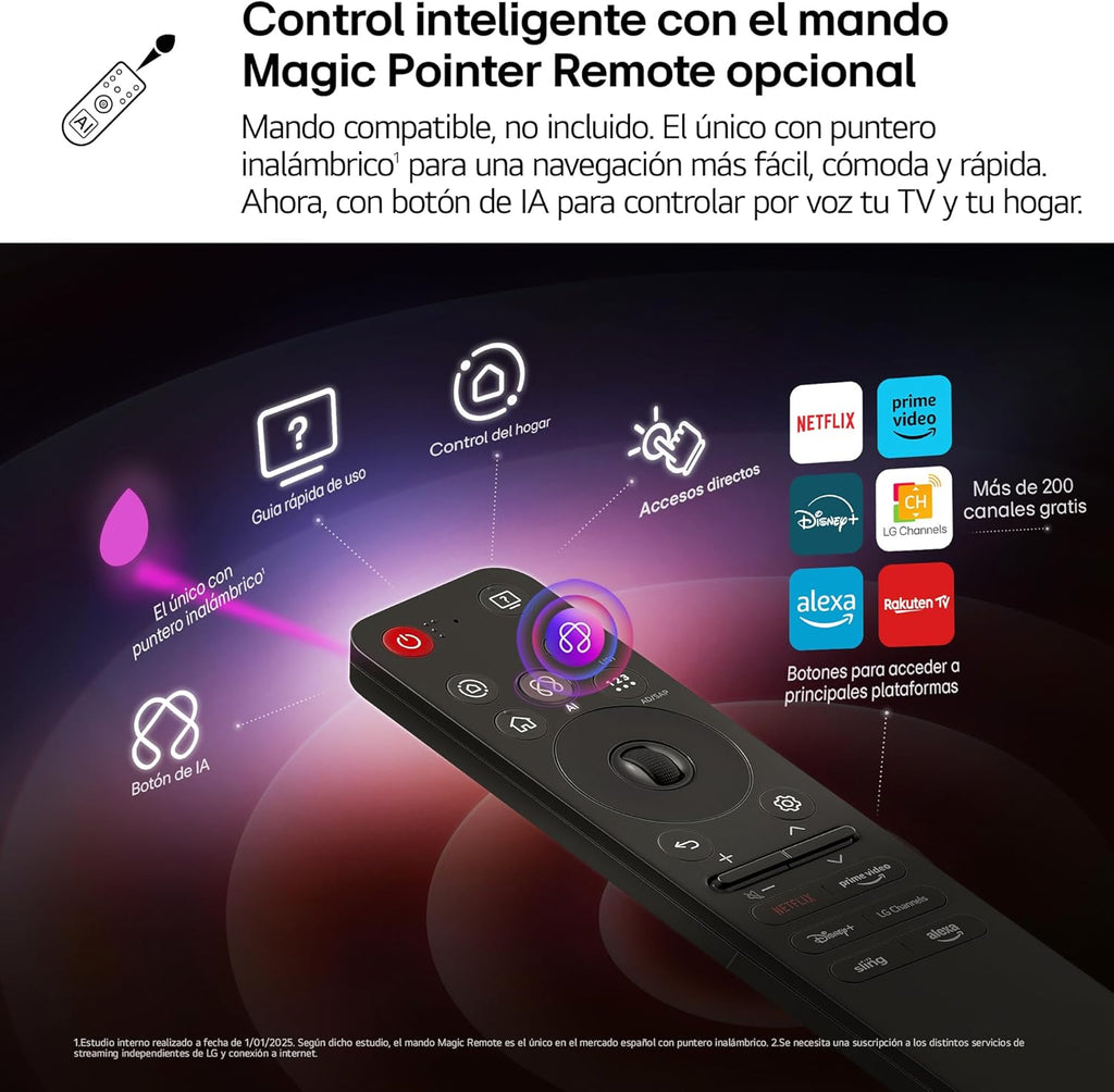 LG 55UA73006LA - TV 55", UHD 4K, WebOS 25, Ultimate IA, HDR10 Pro, Super Upscaling, Dolby Digital Plus, Google Assistant, Black