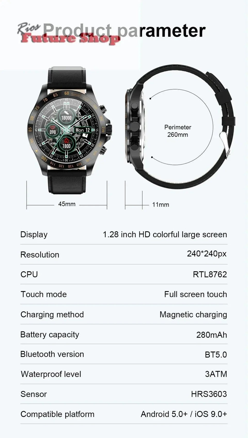 LW09 Business SmartWatch - The Ultimate Timepiece for Professionals - Rios Future Shop