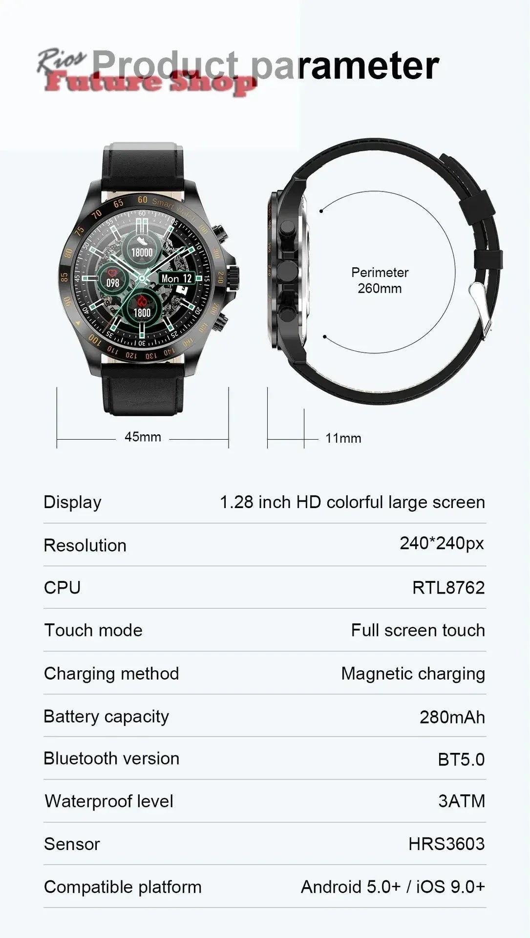 LW09 Business SmartWatch - The Ultimate Timepiece for Professionals - Rios Future Shop