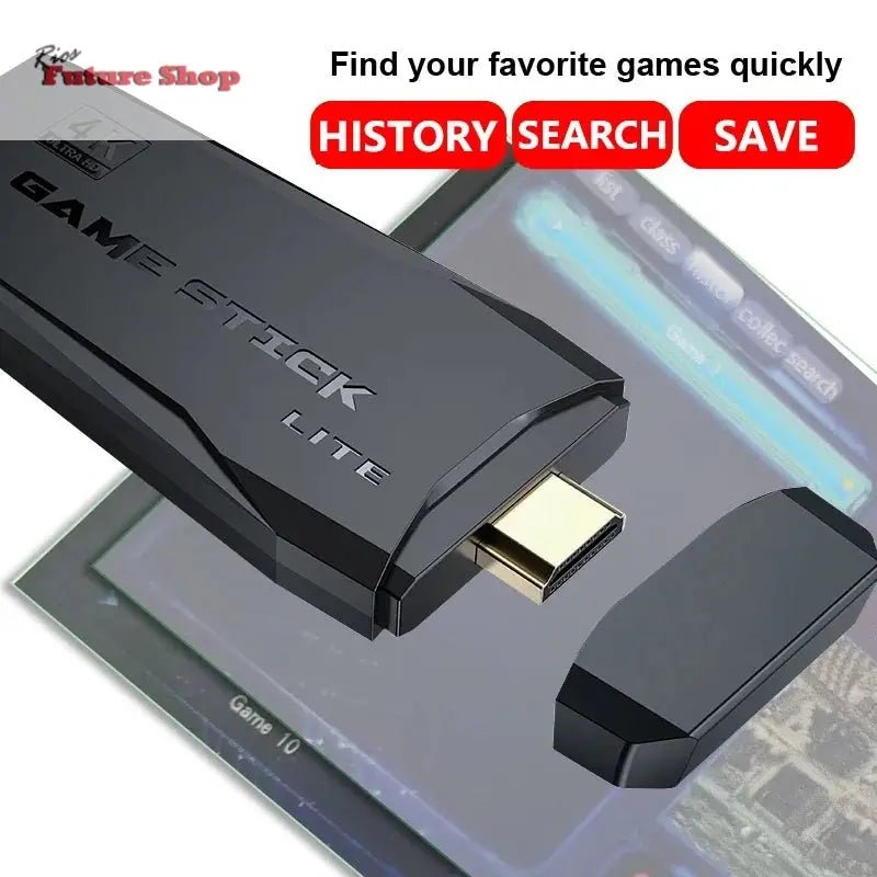 M8 Video Game Console 4K HDMI-Compatible Game Stick Built in 10000 Retro Game TV Dendy Console Support for PS1/FC/GBA - Rios Future Shop