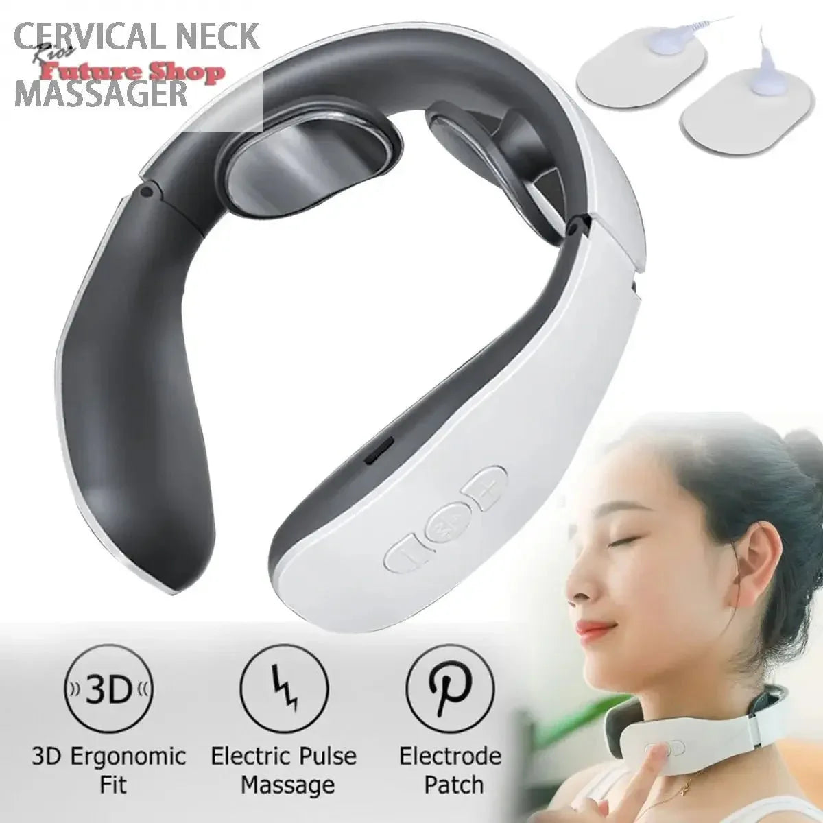 Massageador multifuncional para ombros, pescoço e coluna cervical - Rios Future Shop