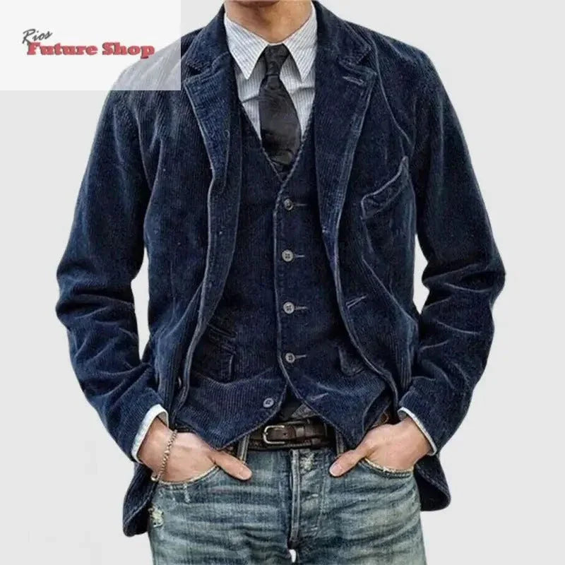 Men's casual fashion solid color jacket for men - Rios Future Shop