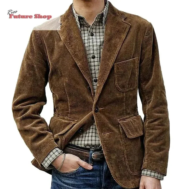 Men's casual fashion solid color jacket for men - Rios Future Shop
