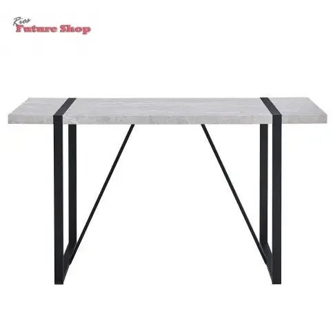 Modern Dining Table, 55 Inch Kitchen Table For 4 People, Rectangular Dinner Table For Dining Room, Home Office, Living Room Furniture, Easy Assembly, - Rios Future Shop