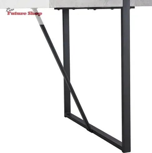 Modern Dining Table, 55 Inch Kitchen Table For 4 People, Rectangular Dinner Table For Dining Room, Home Office, Living Room Furniture, Easy Assembly, - Rios Future Shop