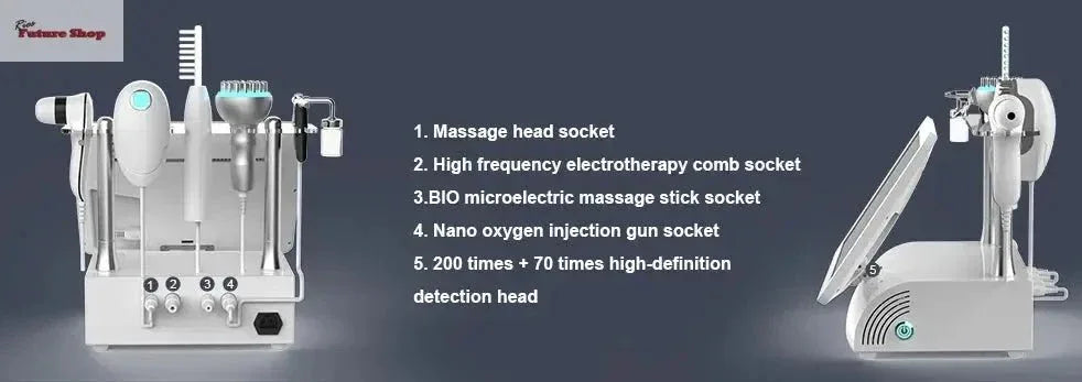 Multifunctional 15 inch 5 In 1 High Frequency Hair Scalp Machine - Rios Future Shop