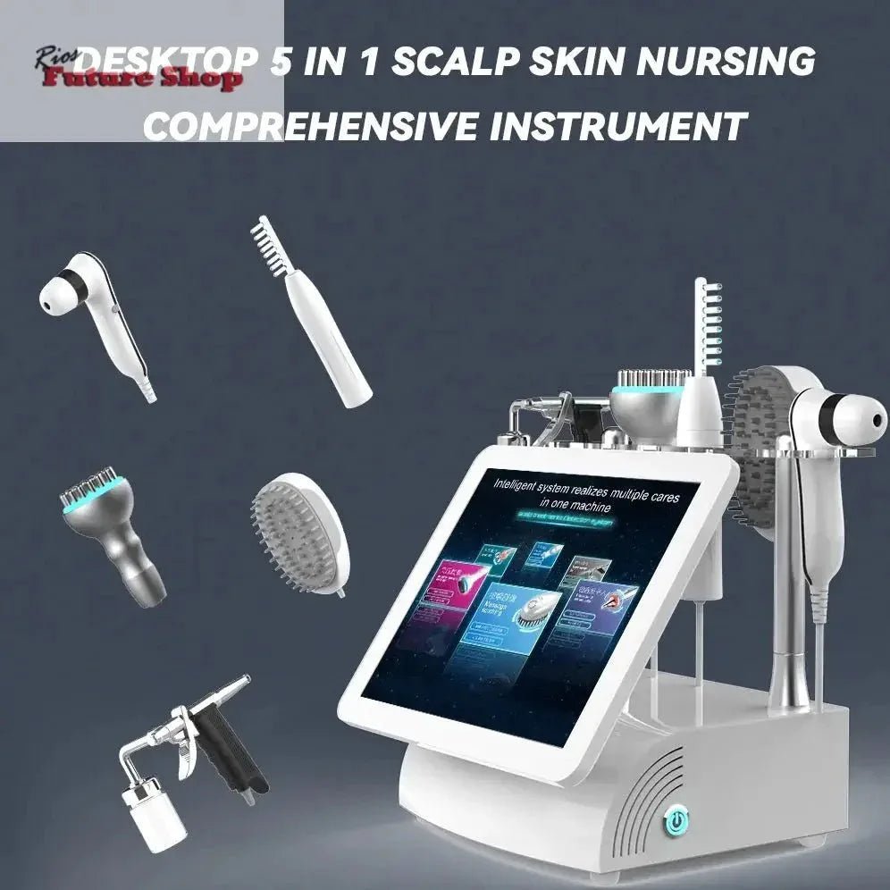 Multifunctional 15 inch 5 In 1 High Frequency Hair Scalp Machine - Rios Future Shop