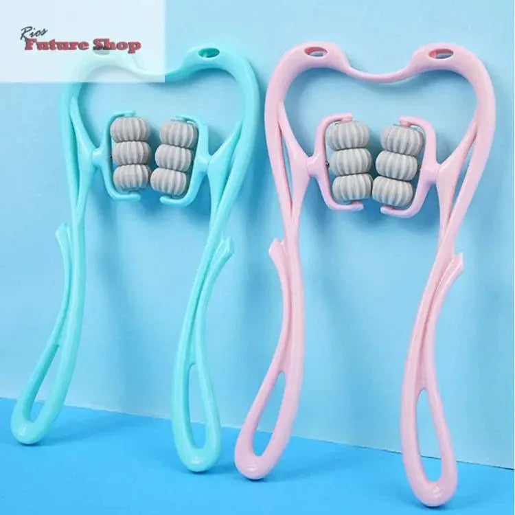 Multifunctional Manual Six-wheel Neck Massager Massage Relieve Roller Massage Tool - Rios Future Shop