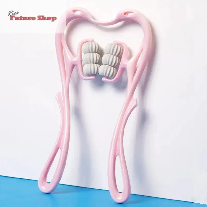 Multifunctional Manual Six-wheel Neck Massager Massage Relieve Roller Massage Tool - Rios Future Shop