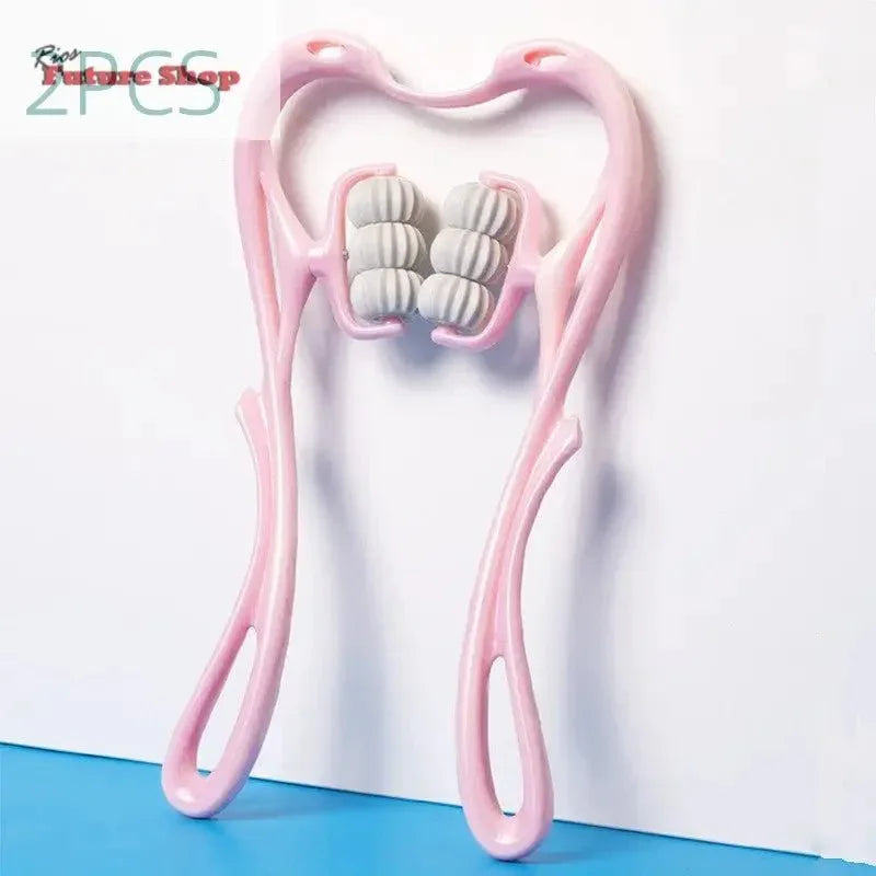 Multifunctional Manual Six-wheel Neck Massager Massage Relieve Roller Massage Tool - Rios Future Shop