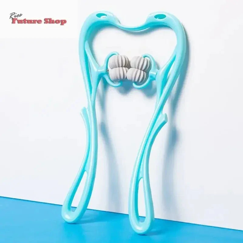 Multifunctional Manual Six-wheel Neck Massager Massage Relieve Roller Massage Tool - Rios Future Shop